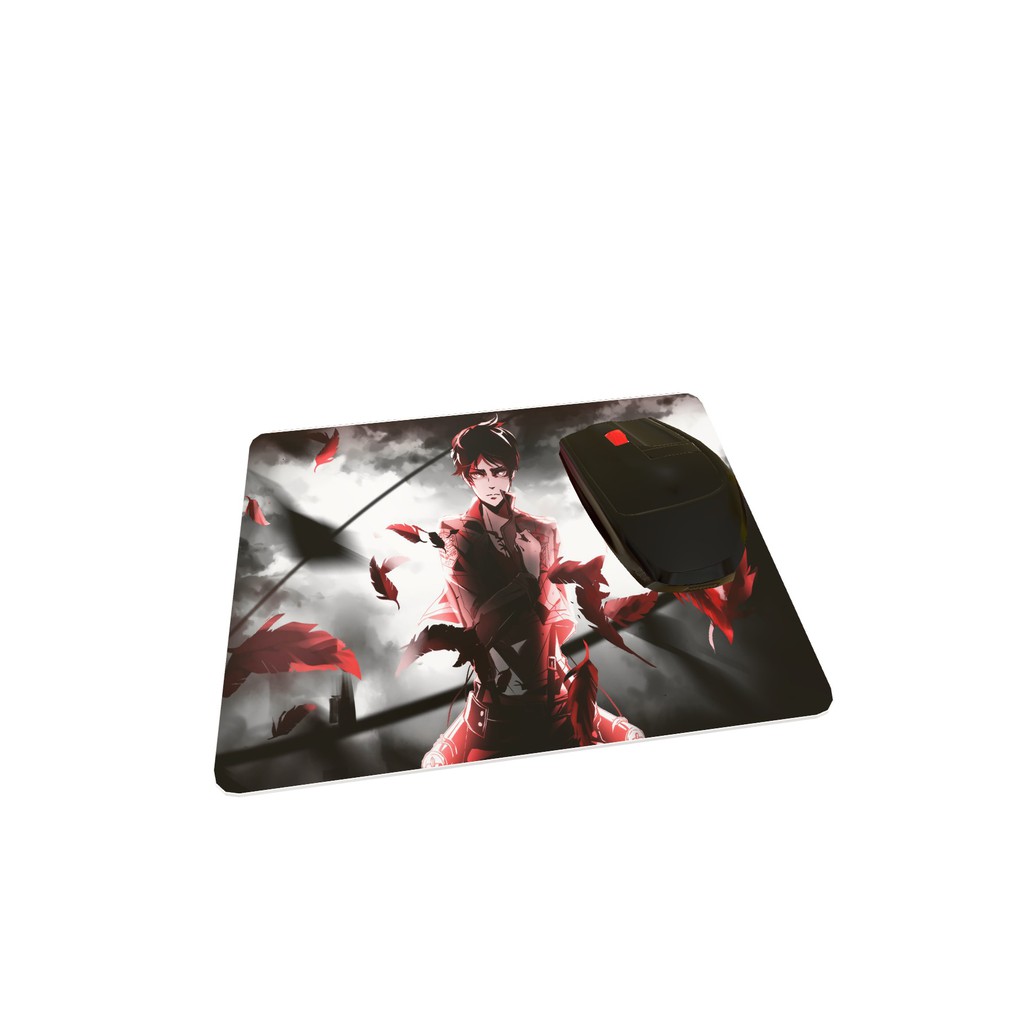 Mouse Pad Attack on Titan Eren Yeager Mikasa Levi Ackerman Anime