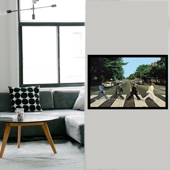 Quadro Decorativo Rock Roll Beathes Abbey Road Banda Disco | Shopee Brasil