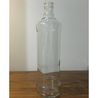 12 garrafas de vidro 900ml transparente modelo vodka