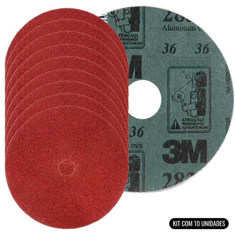 Disco de Lixa 4.1/2 x 7/8 Pol Grana 36 Kit Com 10 Unidades HC000618468 3M em Oferta na Shopee