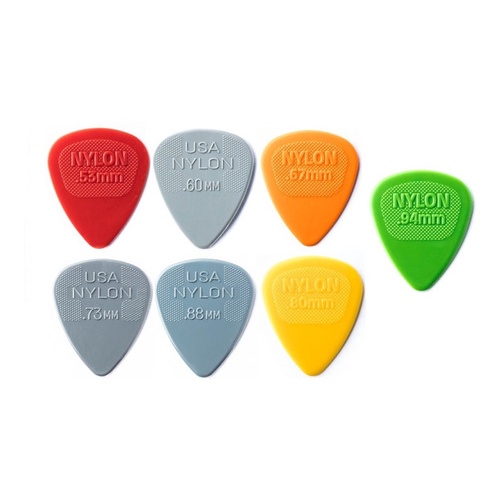Kit Com 14 Palheta Nylon Dunlop Tamanhos Surtidas