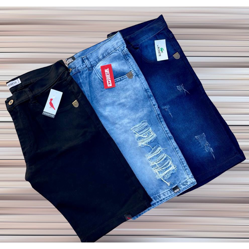 Shorts jeans hot sale lacoste masculino