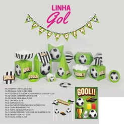 kit festa infantil futebol bola completo a escolha