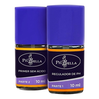 Kit 2 Preparadores Piu Bella Regulador De Ph +primer
