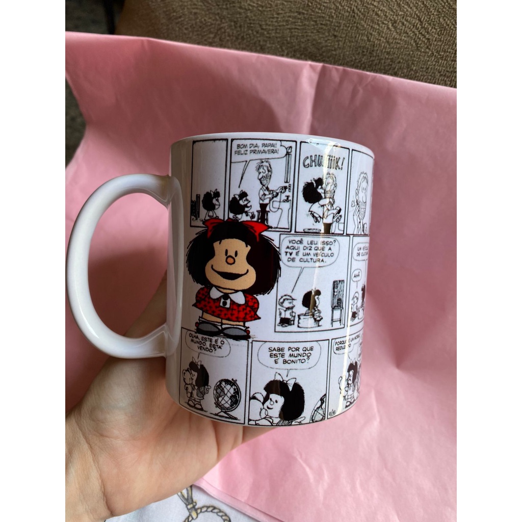 Caneca Mafalda - Personalizada | Shopee Brasil