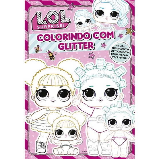 LOL Surprise - Colorindo com Glitter em Oferta na Shopee