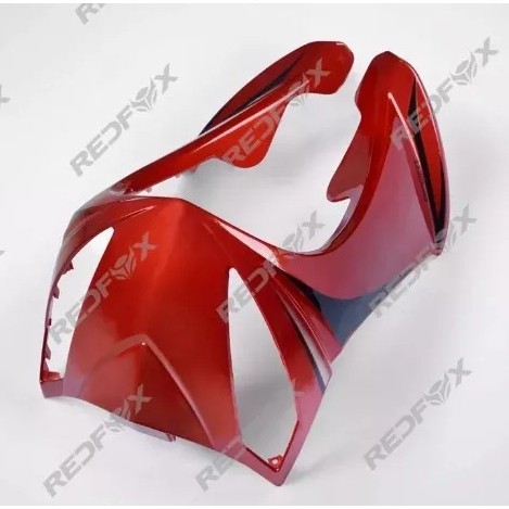 Carenagem Bico Frontal C/ Faixas Shineray Jet 50cc Vermelha