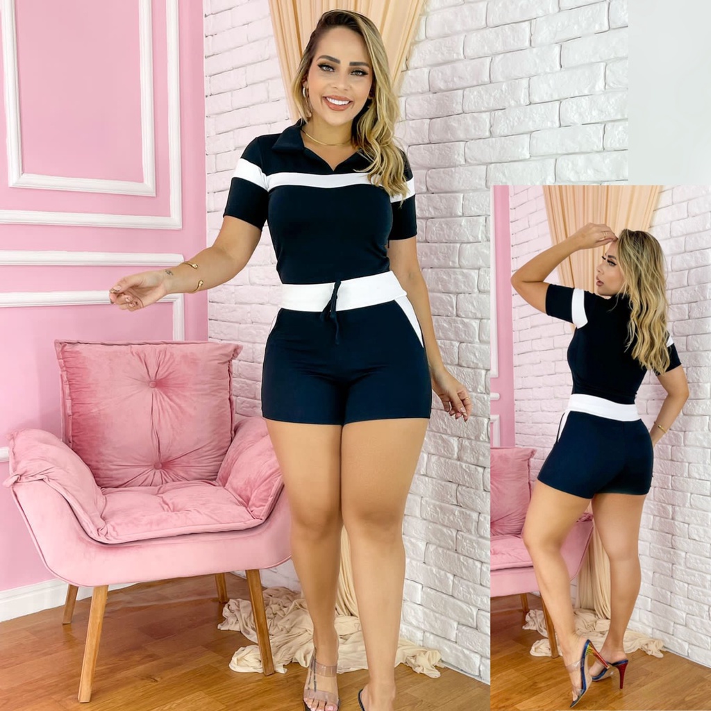 Lindos Conjuntos (Cropped + Short) e Vestidos em Crepe Dior, Kioto e Suplex, veste até 42, roupas feminina adulto, moda feminina