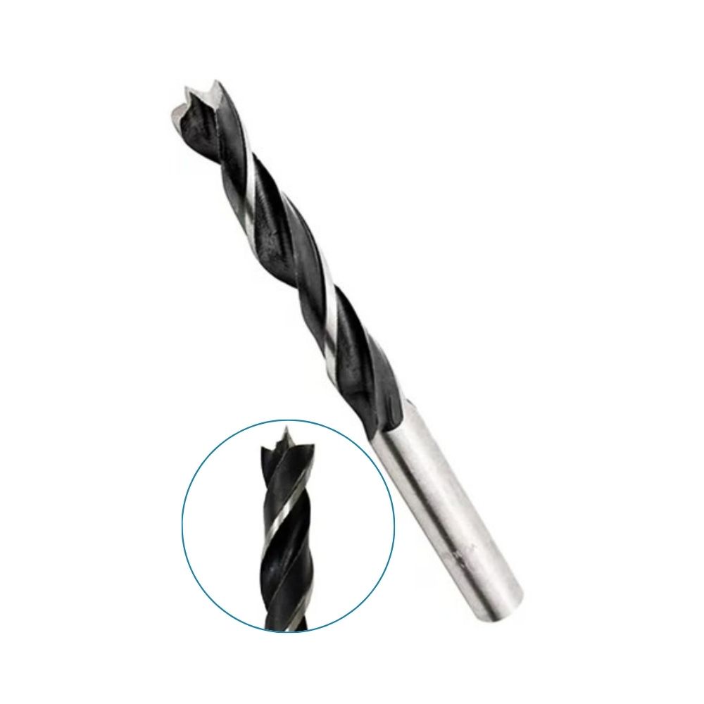 Broca de Aço Carbono 3 Pontas para Madeira Furadeira 3mm - Starfer