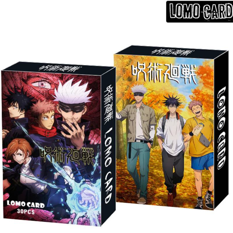 30 Pçs / Caixa Cartão Anime Jujutsu Kaisen Lomo Mini Cartão Postal Fãs Presente Coleção Crianças Presente De Aniversário Do Presente De Aniversário Itadori Yuuji Gheu Fushiguro Megumi Kugisaki Nobara