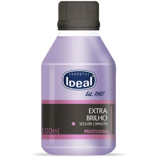 Base Extra Brilho Ideal Roxinho 100ml  Seca Em 1minuto