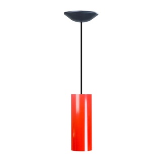 Pendente Tubo Redondo Vermelho Bancada Cozinha Top E27 Led Decoração Casa Loja