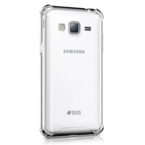 Kit Capa para Samsung Galaxy J7 J700 + Película Vidro Cantos Impacto Capinha Pontas anti Choque