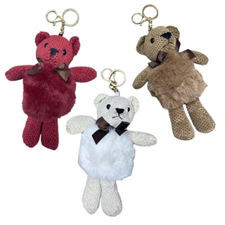 Chaveiro Ursinho Pompom Pelúcia Argola Dourada Bolsa Pom Pom em Oferta na Shopee