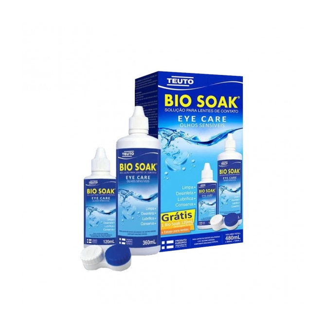 Solução de limpeza para lentes de contato Bio Soak