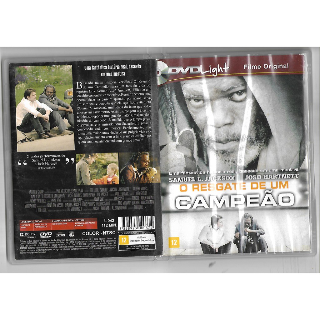 DVD O Resgate de um Campeão - Filme Uma fantástica história real, baseada em uma mentira - Samuel Jackson (Usado e Original)