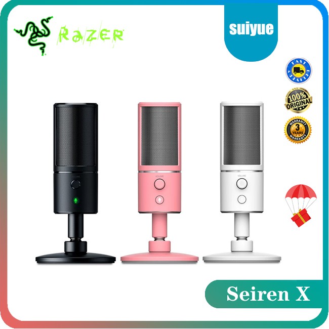 Microfone Razer Seiren X Microfone Jogo Gravação Usb Vivo - Escorrega o ...