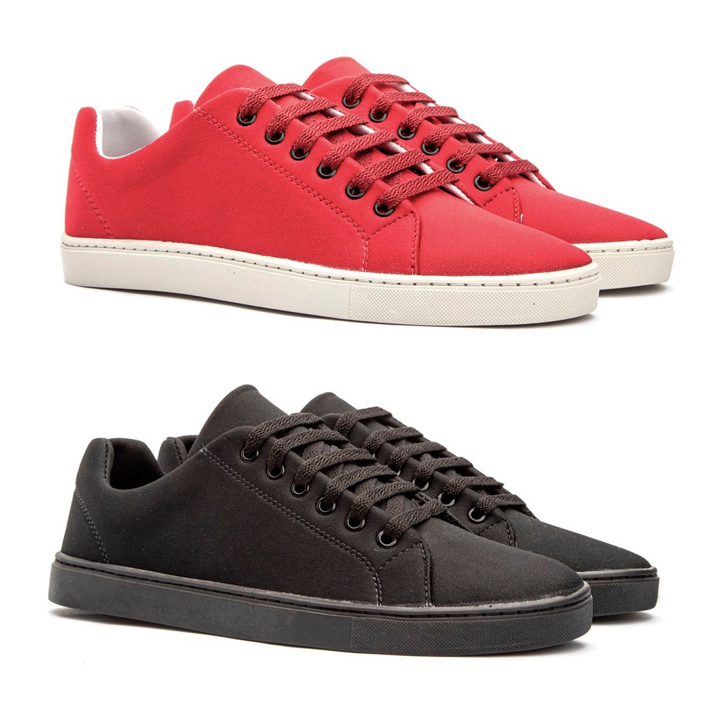 Kit 2 Pares Sapatênis Macio e Confortável Masculino Promoção