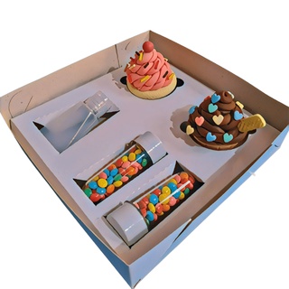 Kit Confeiteiro Caixa Cupcake - 10 Unidades - Caixa Dia das Crianças - Caixa Cupcake