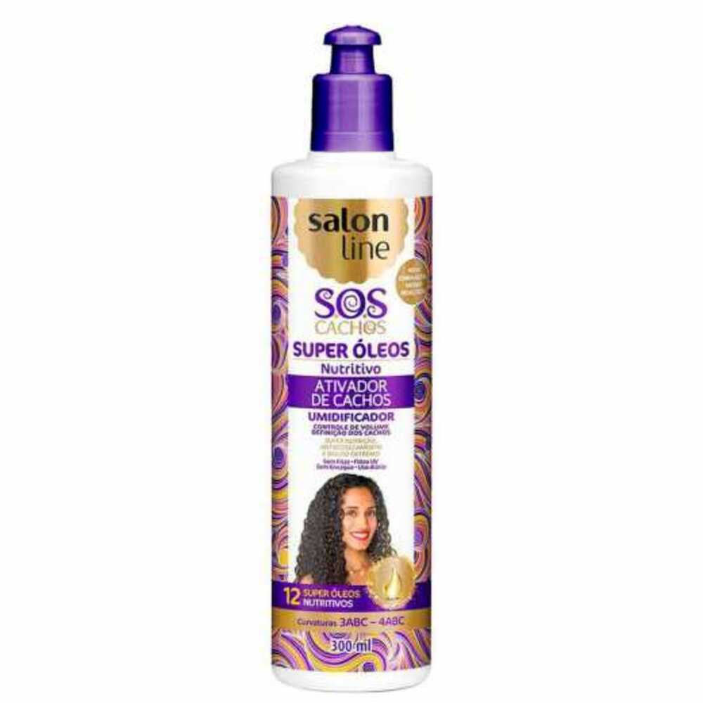 Ativador De Cachos S O S 300ml Salon Line Shopee Brasil