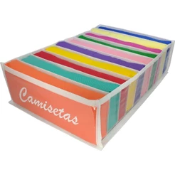 Colmeia organizadora para Camisetas 10x24x34cm 01/03/04/05 Unid - - Comprei Organizei!