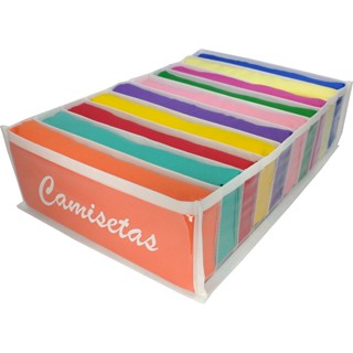 Colmeia organizadora para Camisetas 10x24x34cm 01/03/04/05 Unid -  - Comprei Organizei! em Oferta na Shopee