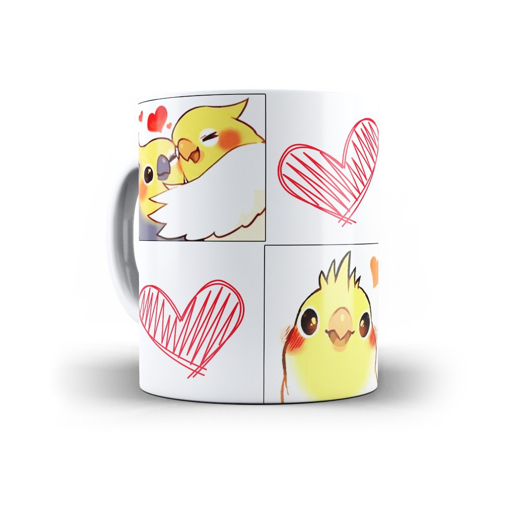 Caneca calopsita humor mod 1