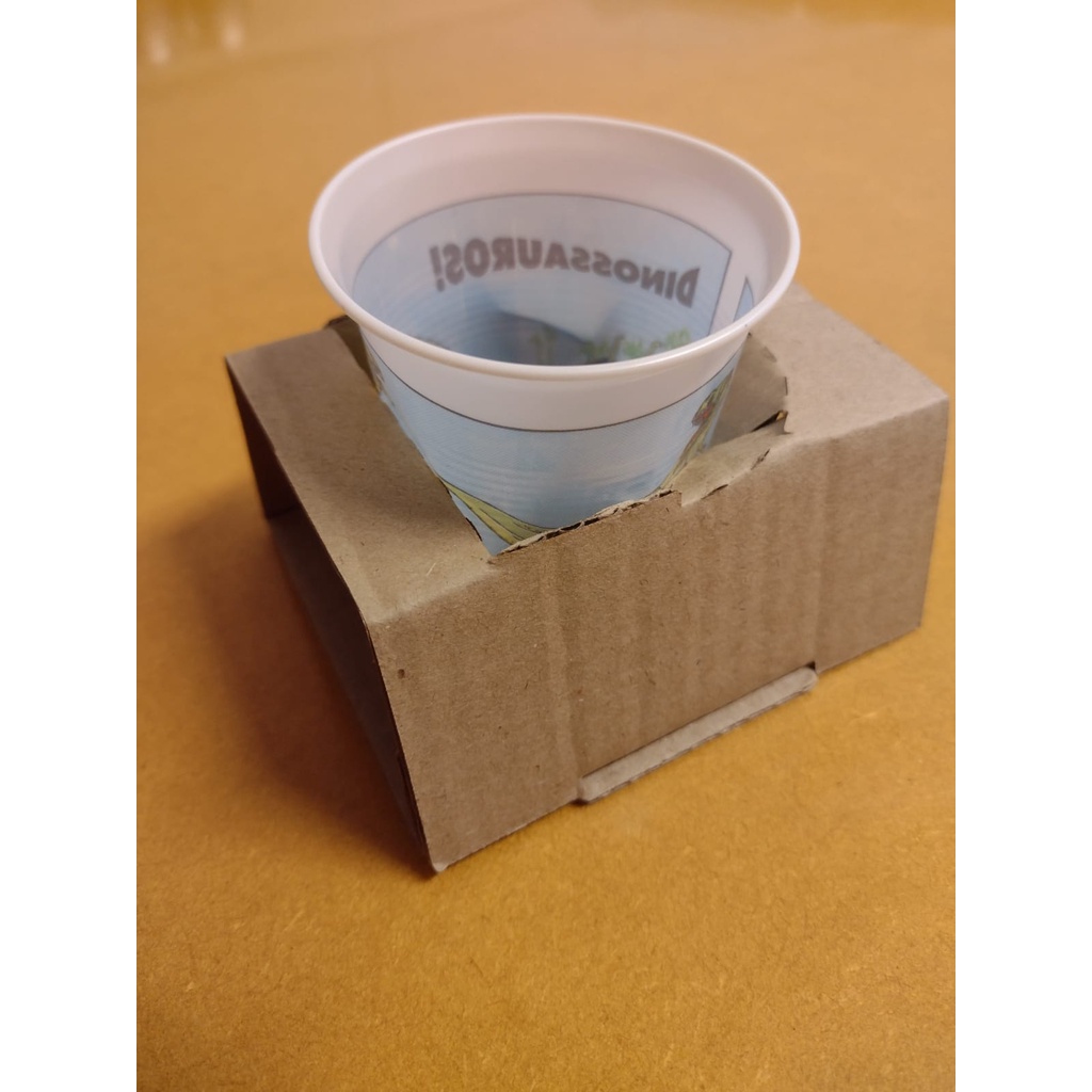 50UN Suporte Porta Copo de Papelão Para 1 Copo Ideal para Sucos, Milk Shake, Sorvete, Açaí, Café.