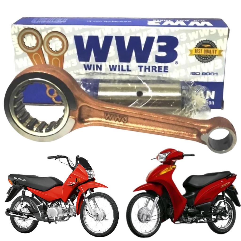 Biela Completa Ww3 Biz 100 1998/ C100 Dream/ Pop 100 2007 em Oferta na Shopee