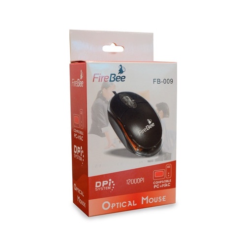 Kit Mouse Óptico Usb Com Led Firebee  - 5 Unidades