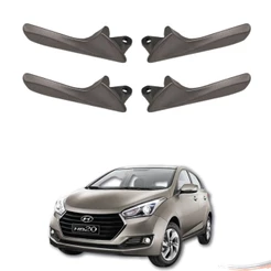Kit 4 Maçanetas Interna Cinza Puxador Hb20 Hb20S 12 A 19