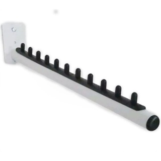 Expositor Rt Arara Inclinado Cabideiro Parede P/ 10 Cabides 1 Unid Branco em Oferta na Shopee
