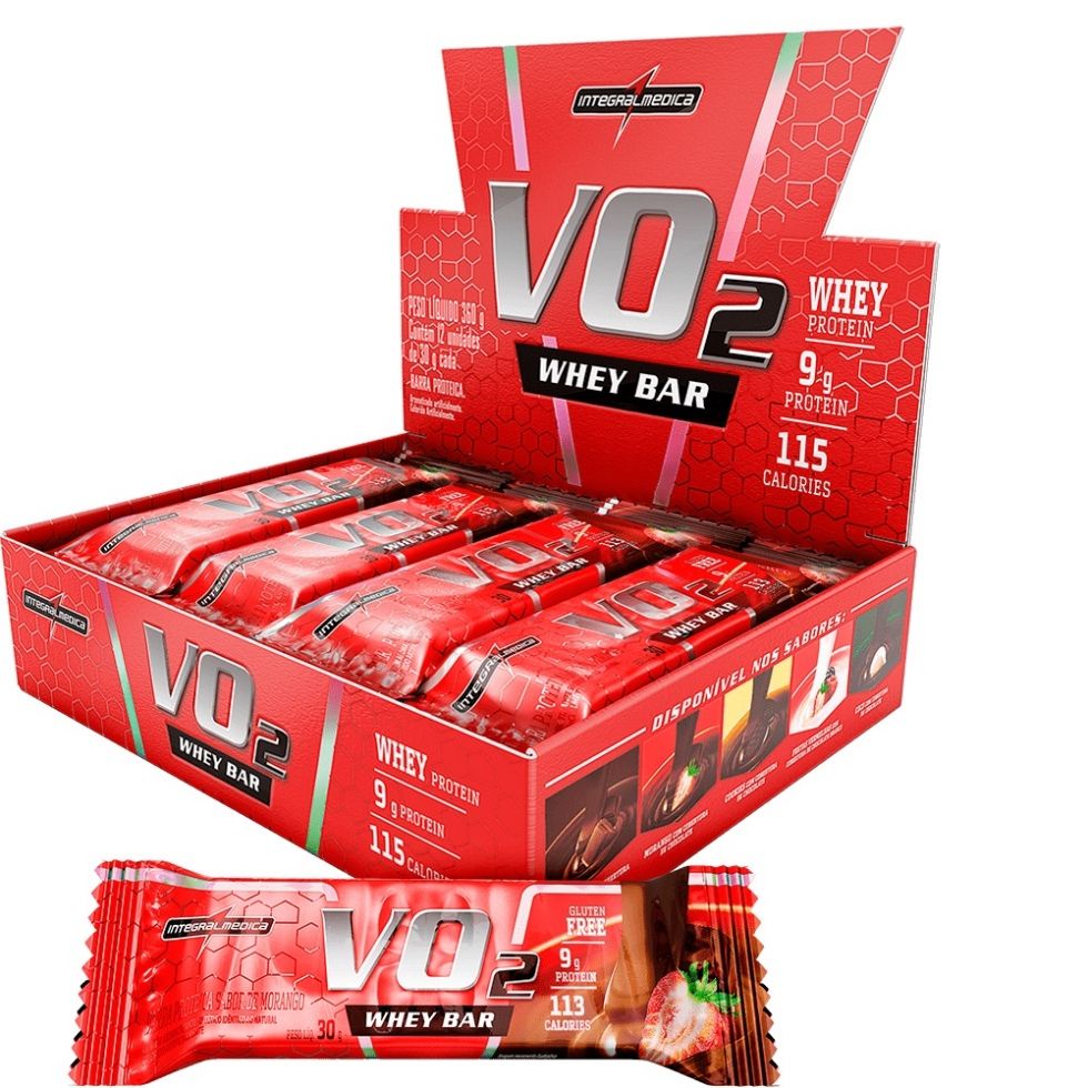 Vo2 Slim Protein Bar (30g) - Todos os Sabores - Integralmédica Barra de Proteina Barrinha