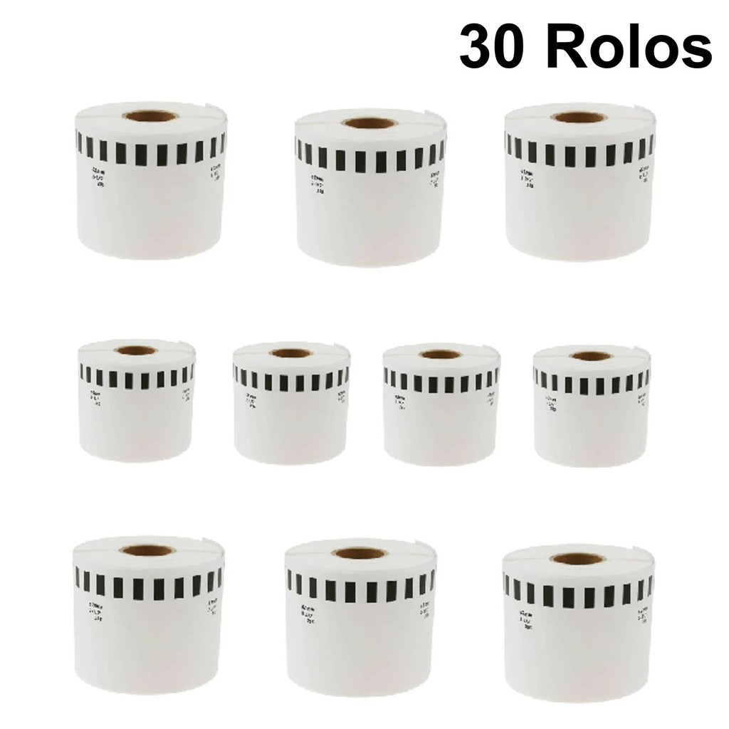 30 Rolos Etiqueta DK2205 DK 2205 Compatível