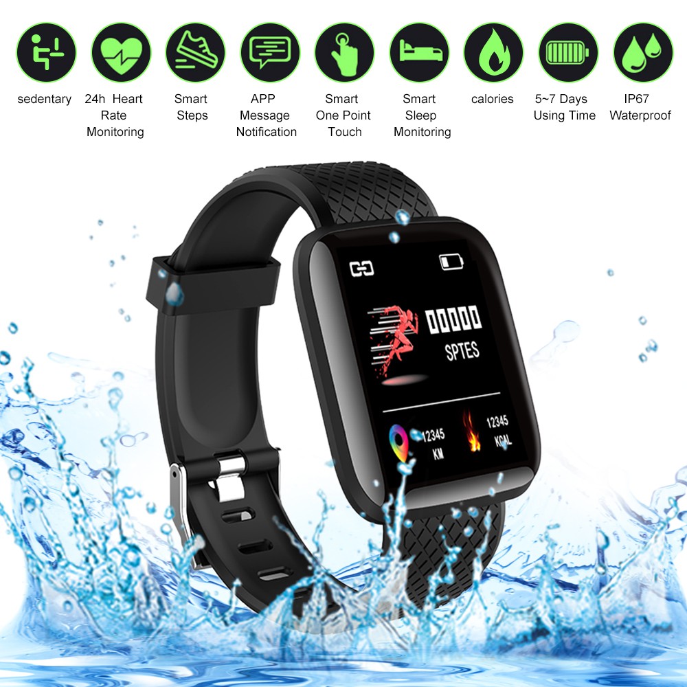 Smartwatch tgl relógio smart watch 116plus com rastreador fitness ...