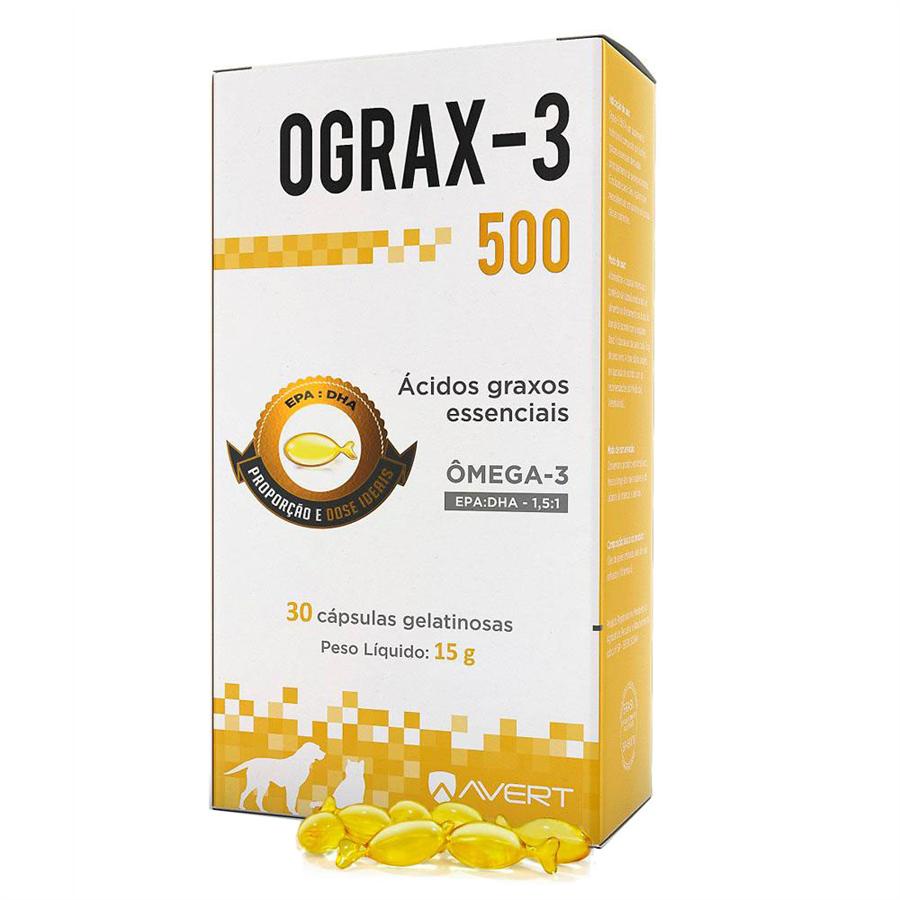 Ograx-3 500Mg com 30 Comprimidos - Pets