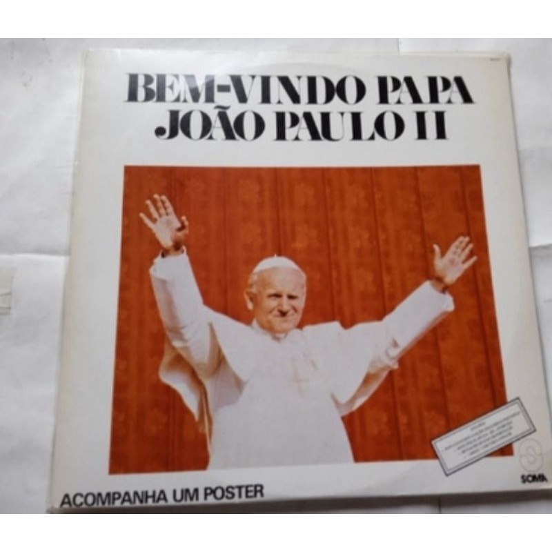 LP bem vindo Papa João Paulo II ótimo estado vinil e capa