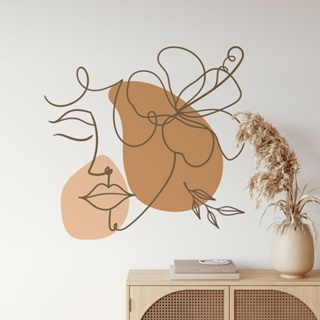 Adesivo de Parede Mulher Floral Boho - Adesivo Decorativo De Parede Para: Salas, Quartos, Banheiros Cozinhas e Etc em Oferta na Shopee