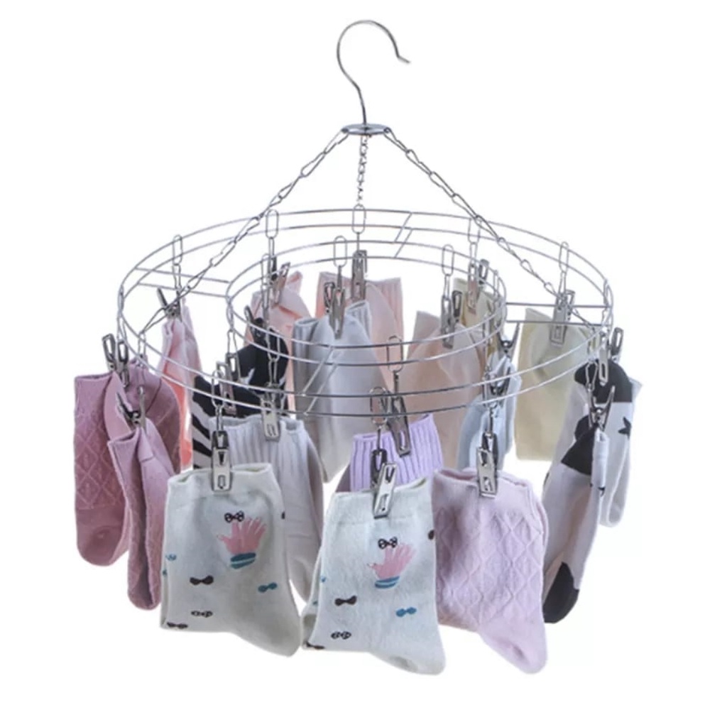 Varal Calcinha Cueca Meias Multiuso Pratico Prendedores Inox | Shopee ...