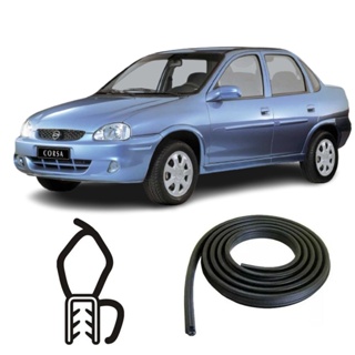 BORRACHA DO PORTA MALAS PRETA COM ABA CHEVROLET em Oferta na Shopee