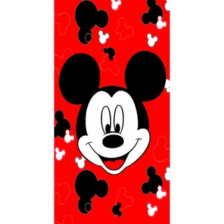 Toalha Banho Infantil Mickey Praia Piscina Felpa Estampada