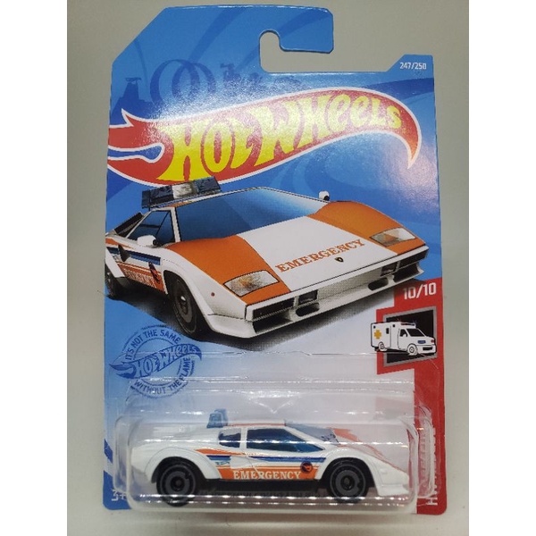 hot wheels lamborghini countach police car