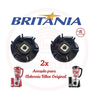 2x Arraste do Copo Liquidificador Britania Eletronic Filter Original e Britania Black
