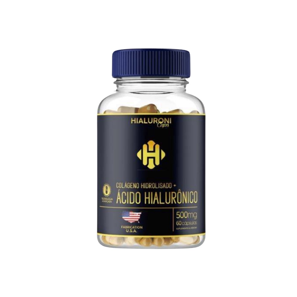hialuroni caps americano ácido hialuronico com colágeno hidrolisado 60 caps