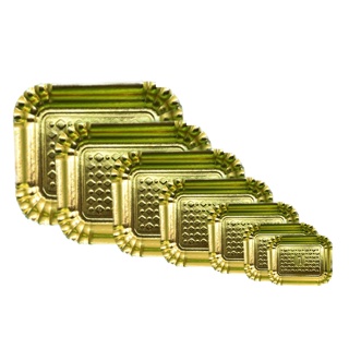 Bandeja Laminada N05 - 33x40cm Prata e Dourada p/ Bolos Doces Salgados em Oferta na Shopee