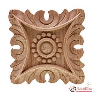 NE Vintage Canto Esculpido Em Madeira Não Pintada Onlay Applique Moldura De Fundo Móveis Parede Decoração De Portas
