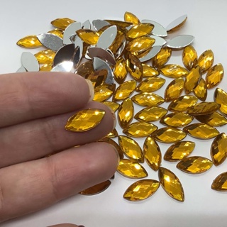 Chaton Navete Facetado 7x15mm Para Colagem 50 Unidades em Oferta na Shopee