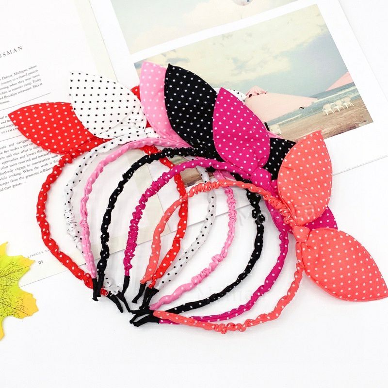 KIT 5 Tiara Laço em Pé com Apliques de Coração Coloridos Infantil/adultos Arco Menina