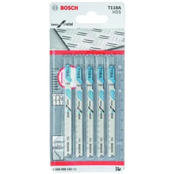 Lâmina Tico-Tico Bosch 68mm p/ Metal 17-23 Dentes 5 Peças Basic for Metal T118A
