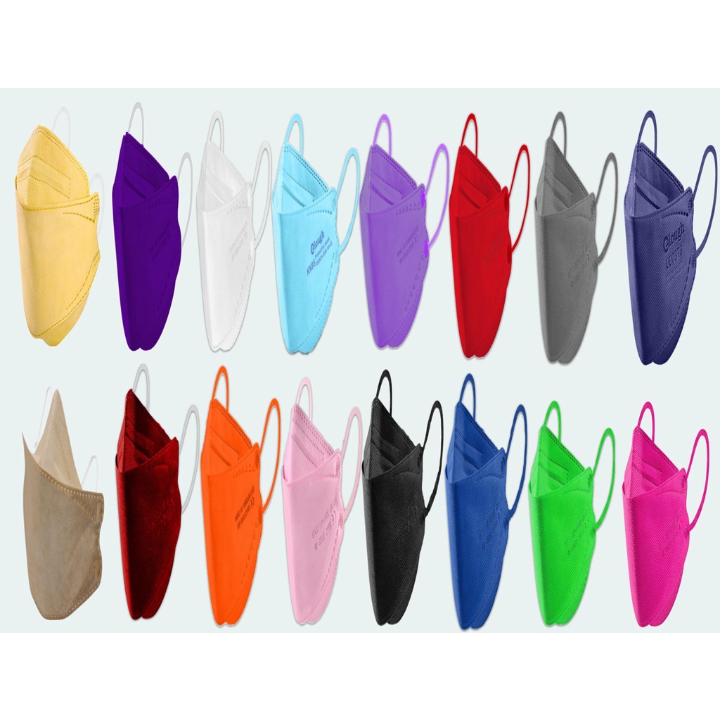 Mascara kn95 3D Boca De Peixe Adulto Lisa Facial 5 Camadas N95 Pff2 Proteção Respiratoria Sem